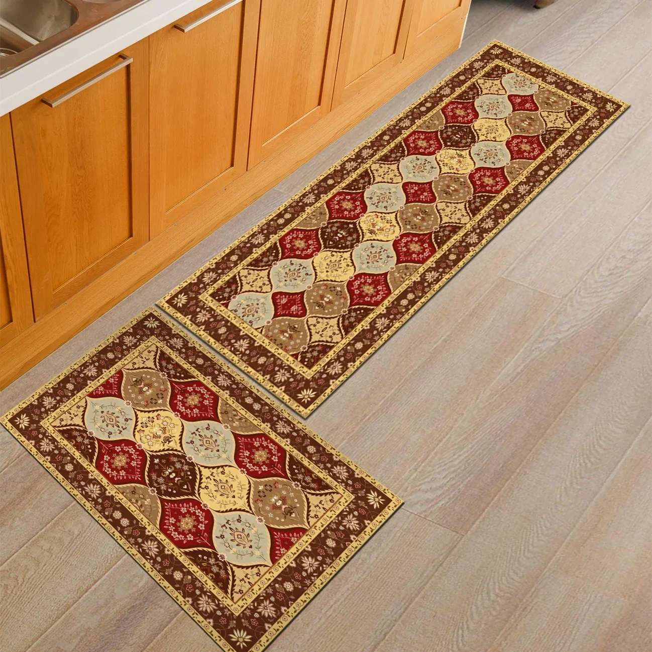 

Modern Kitchen Mat Home Entrance Doormat Hallway Bedroom Living Room Decoration Floor Carpet Balcony Bathroom Anti-Slip Long Rug