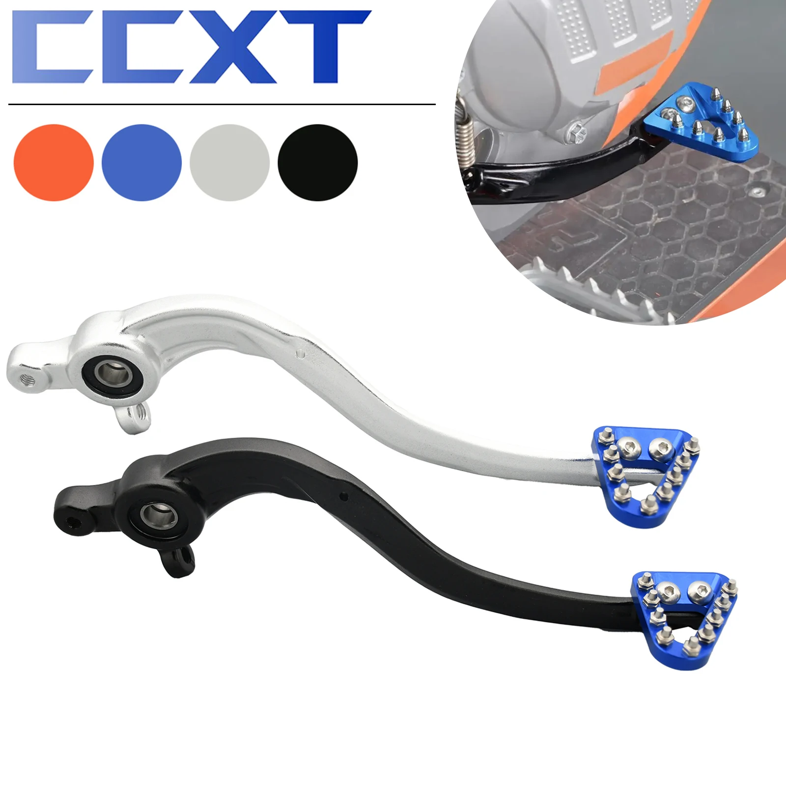 Алюминиевый задний тормозной рычаг для мотоцикла с ЧПУ для KTM XCW300 SX250 EXCF250 XCW250 EXC300 EXCF350 XC300 EXCF500 XC250 2017-2022