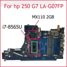 Akemy-placa base L49981-001 para ordenador portátil HP 250, G7, 256, G7, 15-DA, EPW50, L49981-601, con LA-G07FP, MX110, 2GB-GPU