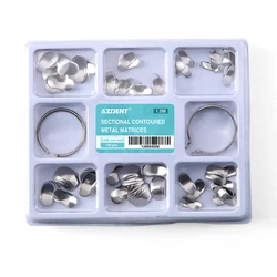100 - Piece Box of Dental Sectional Contoured Matrix Bands with Wedges (Assorted Sizes) (Type C 100pcs)