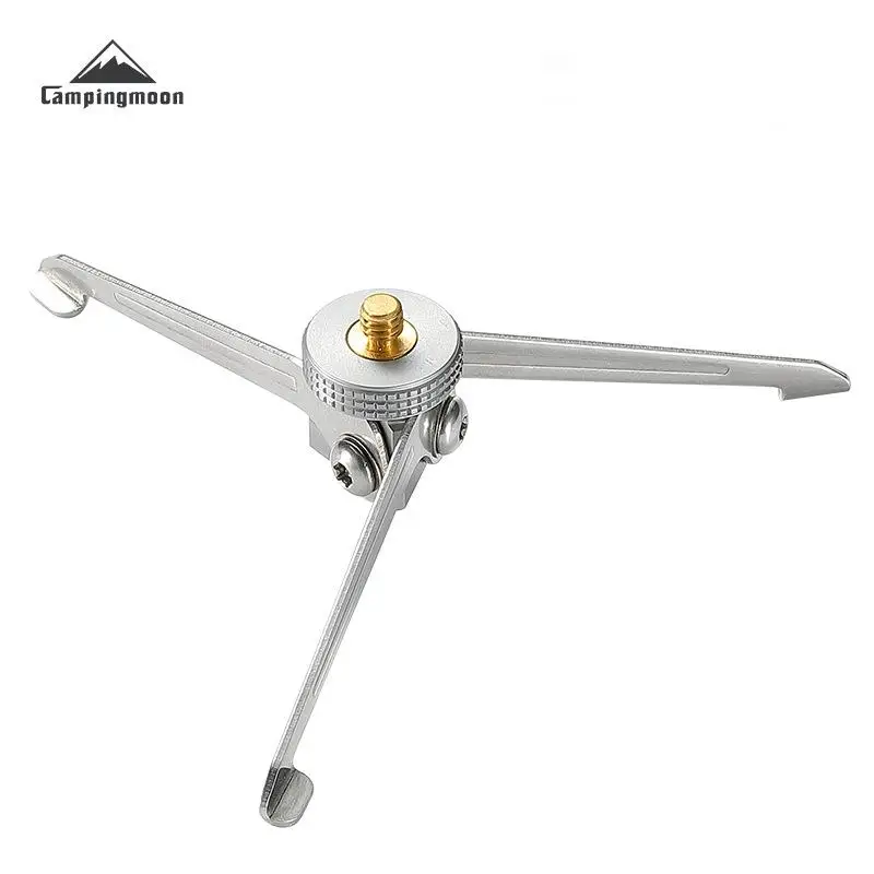 CAMPINGMOON Neuer Günstiger TC-ST Edelstahl Tragbarer Halter Camping-Lampenhalter Outdoor Faltbarer Aluminium-Gasflaschenhalter – Detail 6