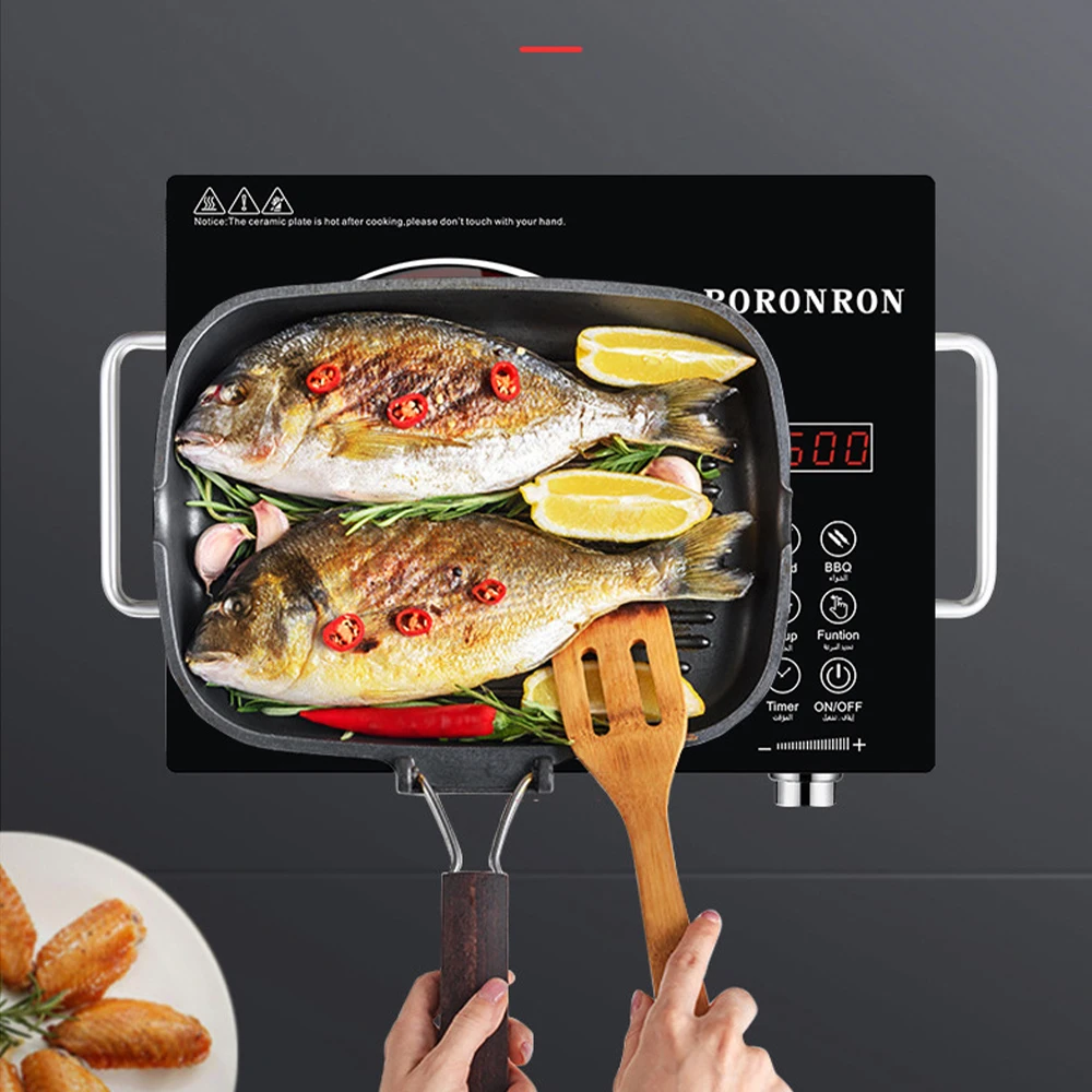 2200W Electric Ceramic Heater High Power Induction Hobs Cooktop Intelligent Hot Pot Stove With Timer Infrare Heating Furnace induction cooker electric stove boiler