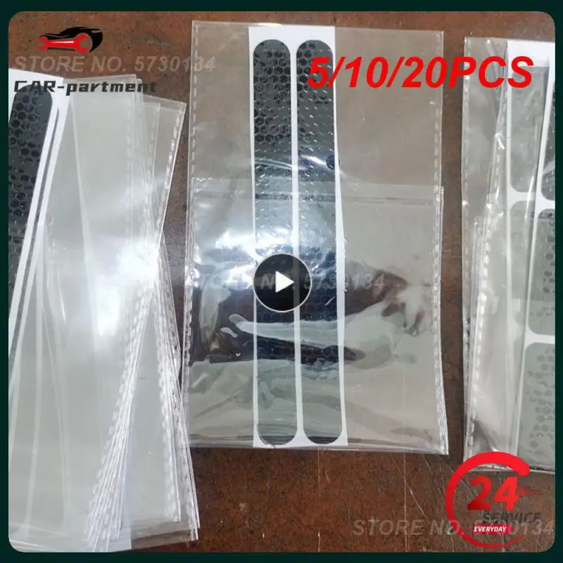 

5/10/20 шт., Светоотражающие Водонепроницаемые самоклеящиеся светоотражающие наклейки