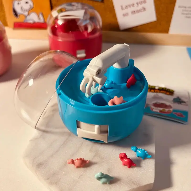 Mini Doll Machine Toy Marine Animal Dinosaur Doll Machine Capsule Capsule Machine Interactive Christmas Table Kids Toys