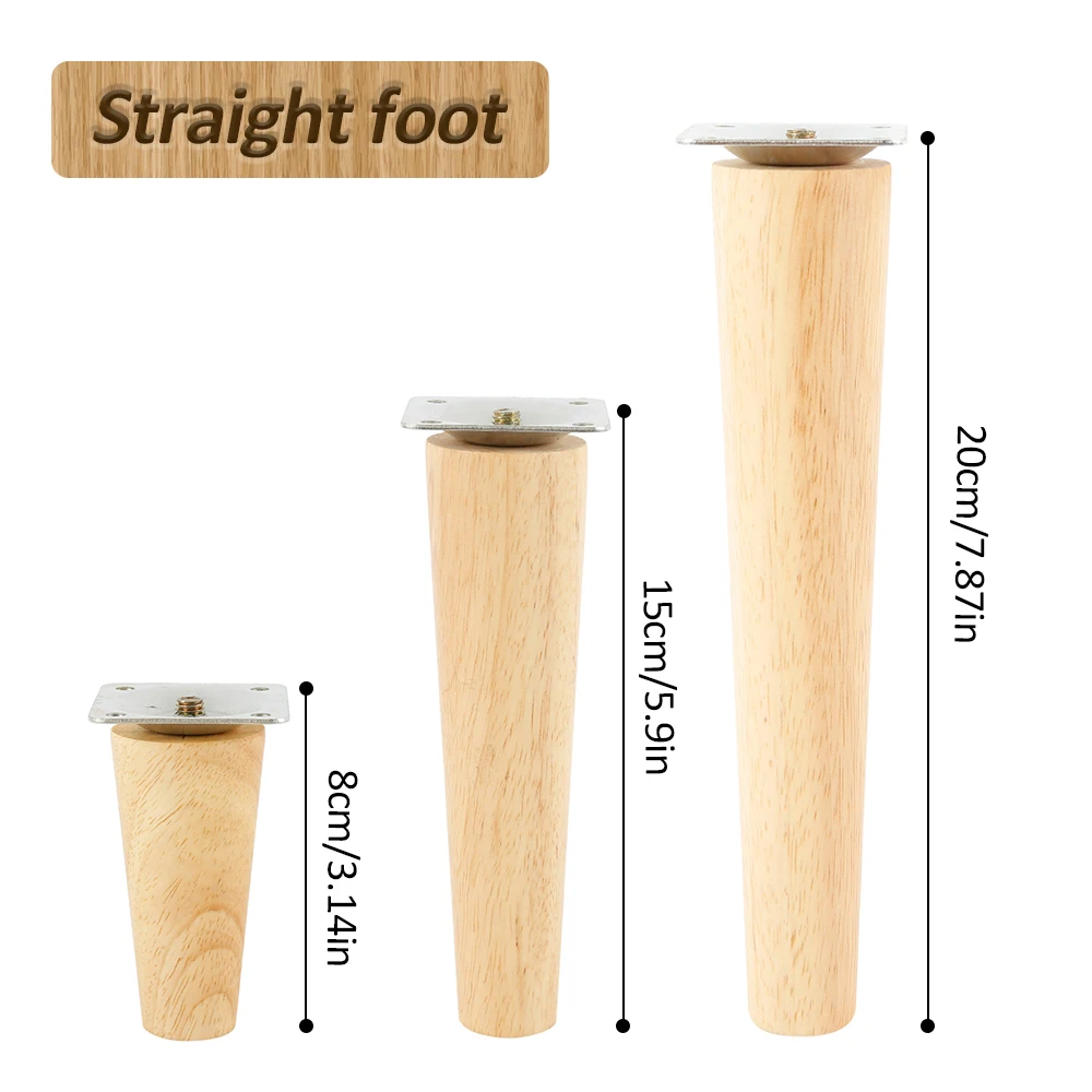 Wood Furniture Legs Oblique Straight Table Sofa Support