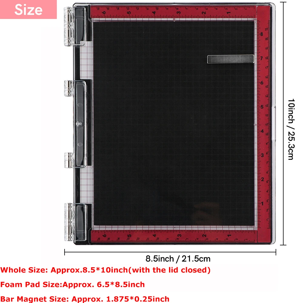 8.5*10 inch Stamping Platform with Bar Magnet Foam Pad Stamping Positioner  for Clear Stamps Card Making Precision Stamping Tool - AliExpress