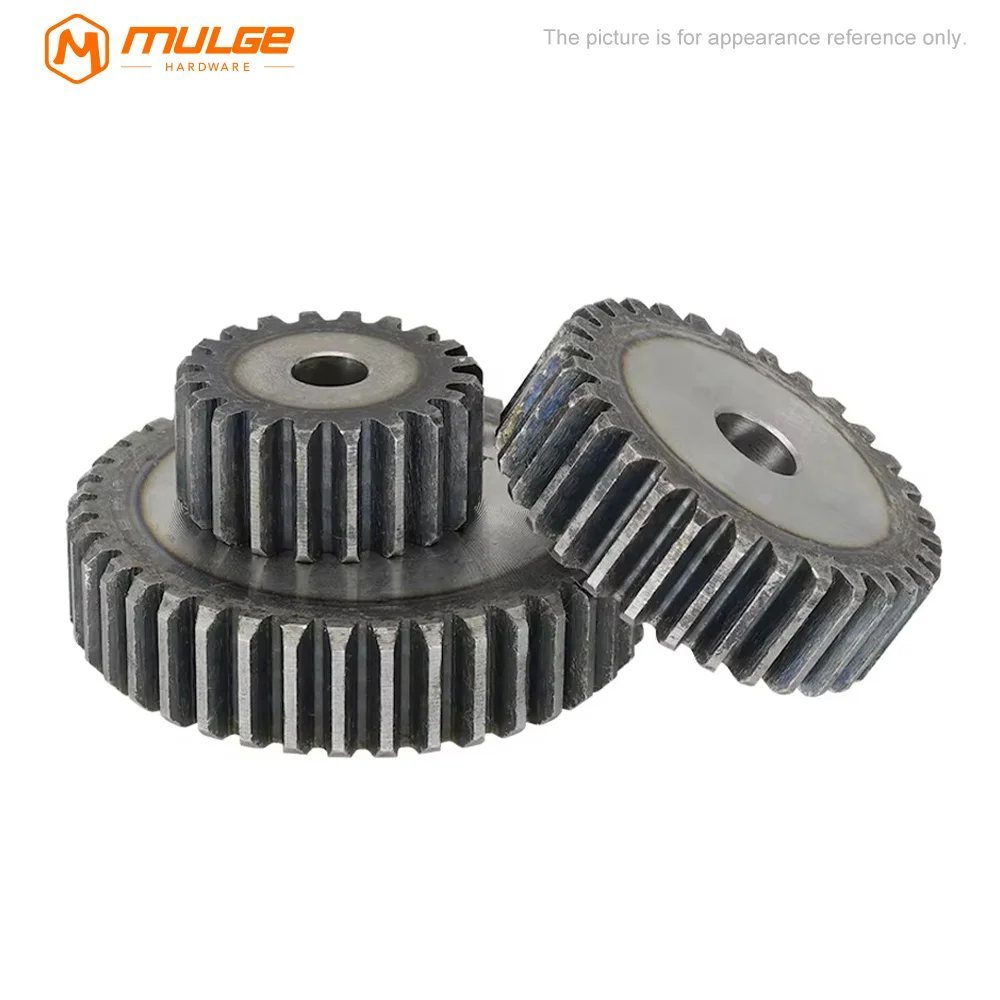 Spur Gear 1.5M-24T/25T/26T/27T~30T/31T/32T/33Teeth SC45# Carbon Steel Material Cylindrical Gear High Frequency Quenching Teeth