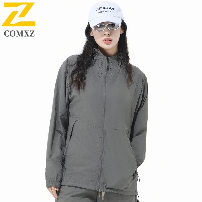 Skin Jacket UV Protection Hoodie UPF50+ Lightweight Waterproof  for Hiking Camping Fishing Premium Couple's Sunscreen clothing