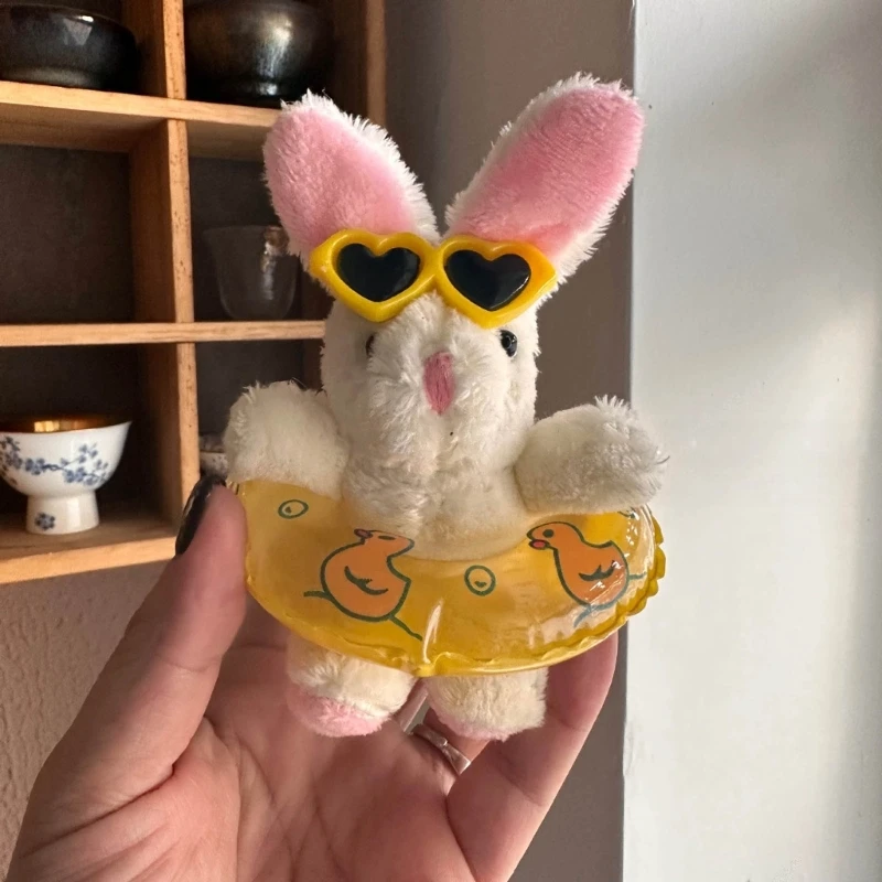 

Plush Rabbit Keychain Plush Stuffed Ornament Keyring Lovely Pendant
