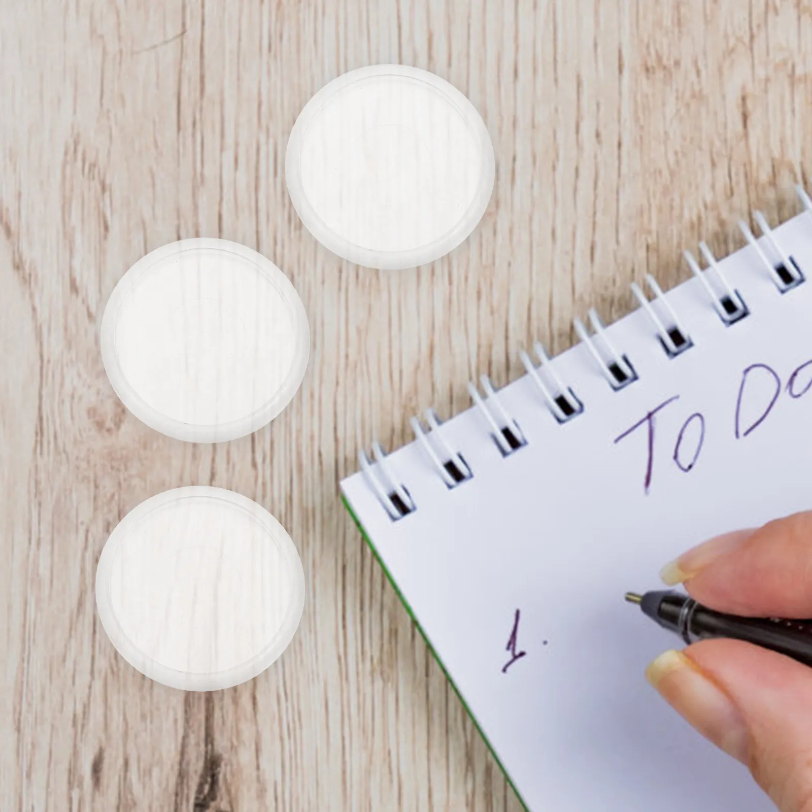 44개 플라스틱 바인딩 디스크, DIY 노트패드, 루즈리프 메모, 파일링, 학교 및 사무용 원형 바인더 링, 디스크바운드