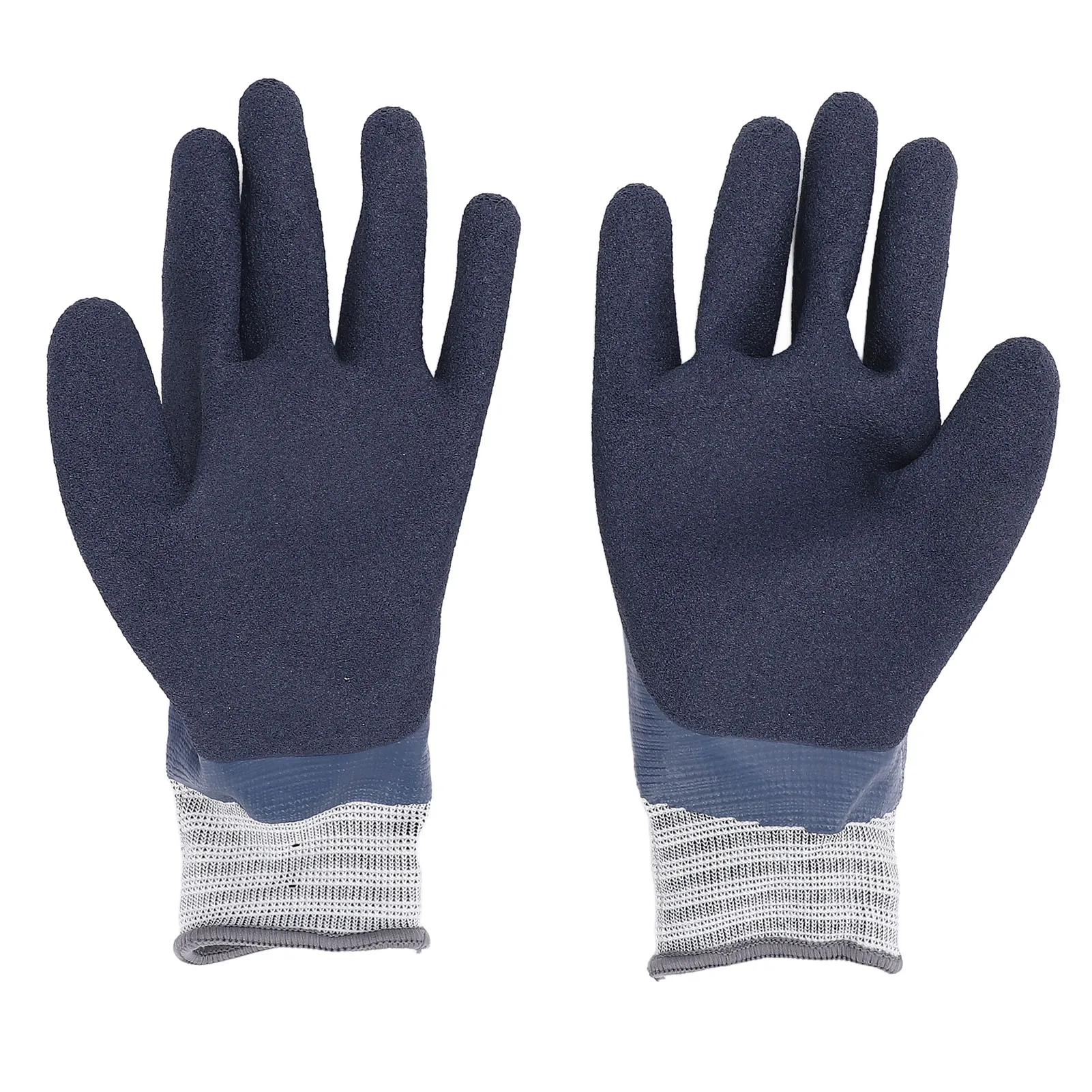 Gants nitrile jetables 1000V enroulés, détail de l'épaisseur et du marquage 1000V.
