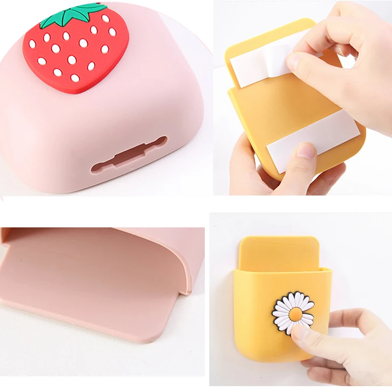 Wall-Mounted Storage Box Stationery organizer Stand For pens Phone Holder TV Remote Control Storage Box Home&Office accessories