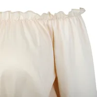 Chemise à manches longues pour femmes, Chemise médiévale Renaissance pour filles victoriennes, gothique rétro paysanne, épaules dénudées, haut résistant 6