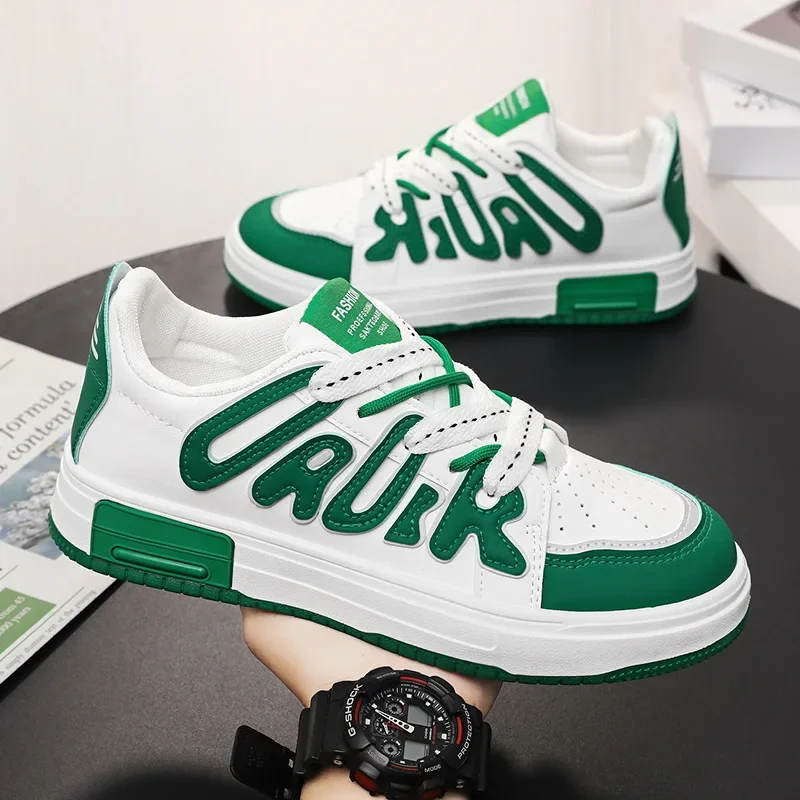 

Autumn Men's Shoes New Breathable Little White Shoes Men's Korean Edition Trendy and Versatile Thick Sole Sports and Casual