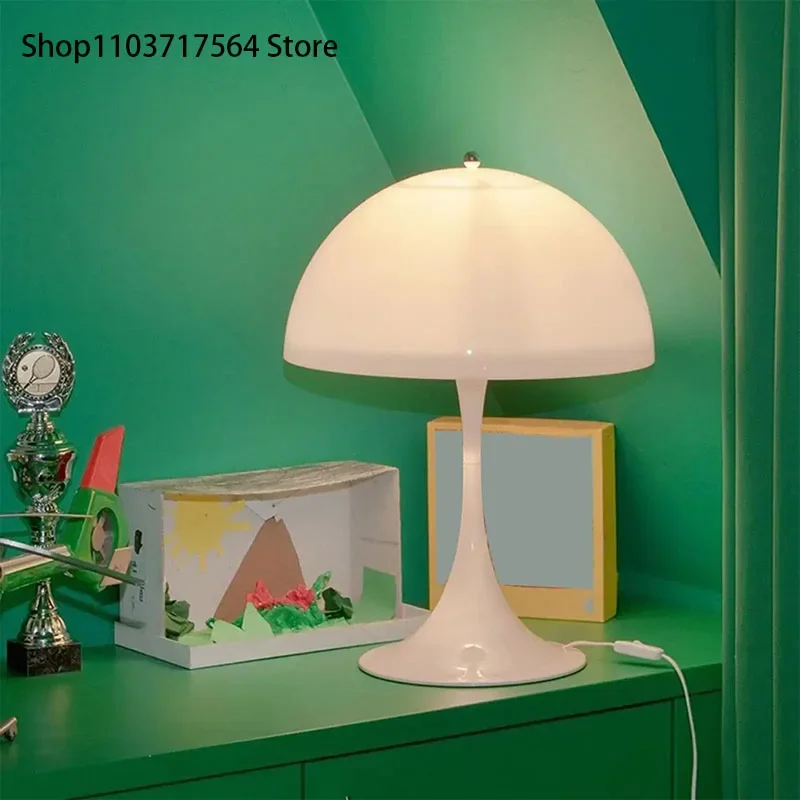 

simple Nordic Retro Cordless Touch Table Lamp Dimmable Rechargeable Mushroom Table Lamp Small Bedside Lamp Battery Operated Lamp