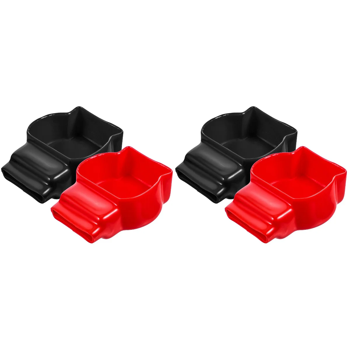 

4 Pcs Terminal Cap Positive Cover Covers Car Protection Kit Marine Pvc Shims