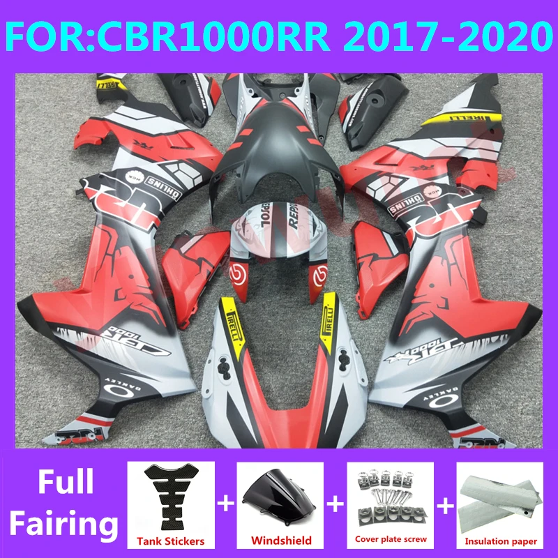 

NEW ABS Motorcycle Whole Fairings kit fit for CBR1000RR CBR1000 CBR 1000RR 2017 2018 2019 2020 full Fairing kits set red black