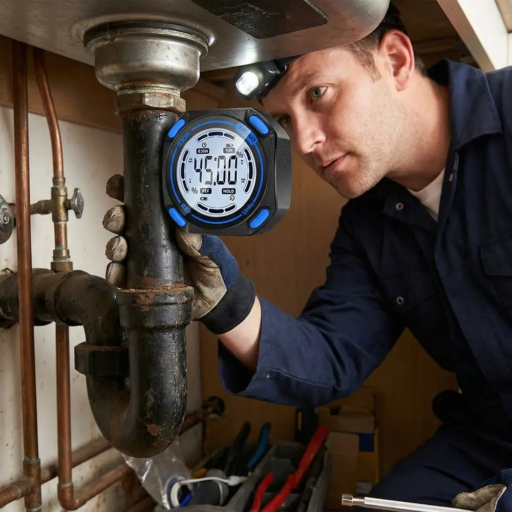 경사계 각도계 LCD 디스플레이 360 °   전자 레벨 박스 마그네틱 베이스 소형 디지털 레벨 각도 게이지 각도기