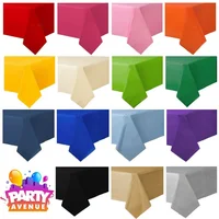 1pc Reusable Tablecloths BPA Free Plastic 54 x 72 inch Dining Table Cover Cloth for Parties Picnic Camping Outdoor Disposable 2