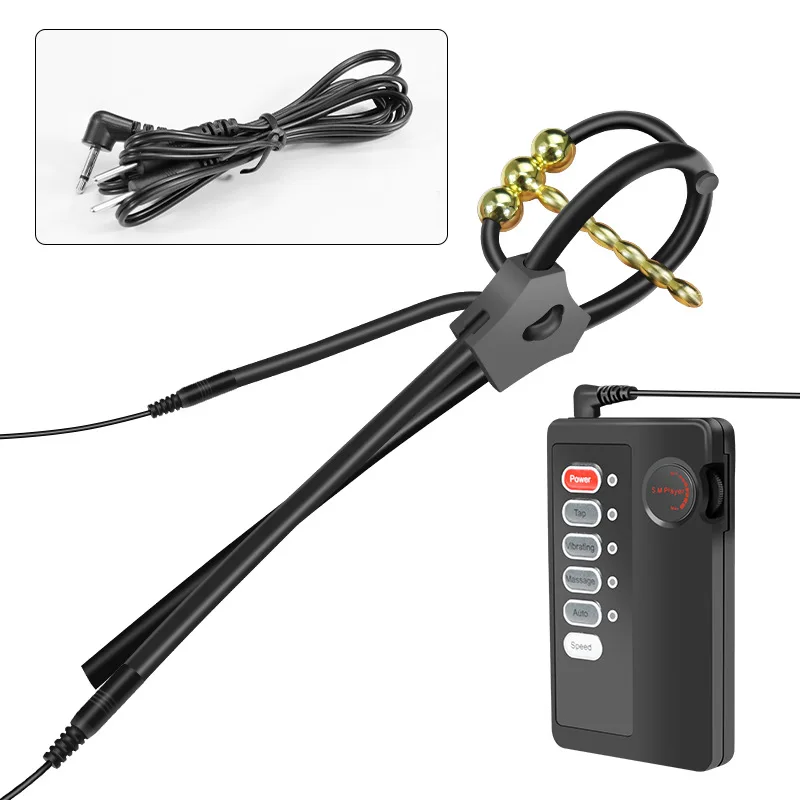 E stim Urethra Toys for Men Electrostimulation Cock Ring Estim Urethral Sounding Penis Plug BDSM Electro Sex Shock Glans Trainer