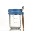 1pcs Overnight Oats Container Milk Fruit Salad Food Storage Glass Jars Portable Cereal Breakfast Cups Water Bottle Kitchen Item 6