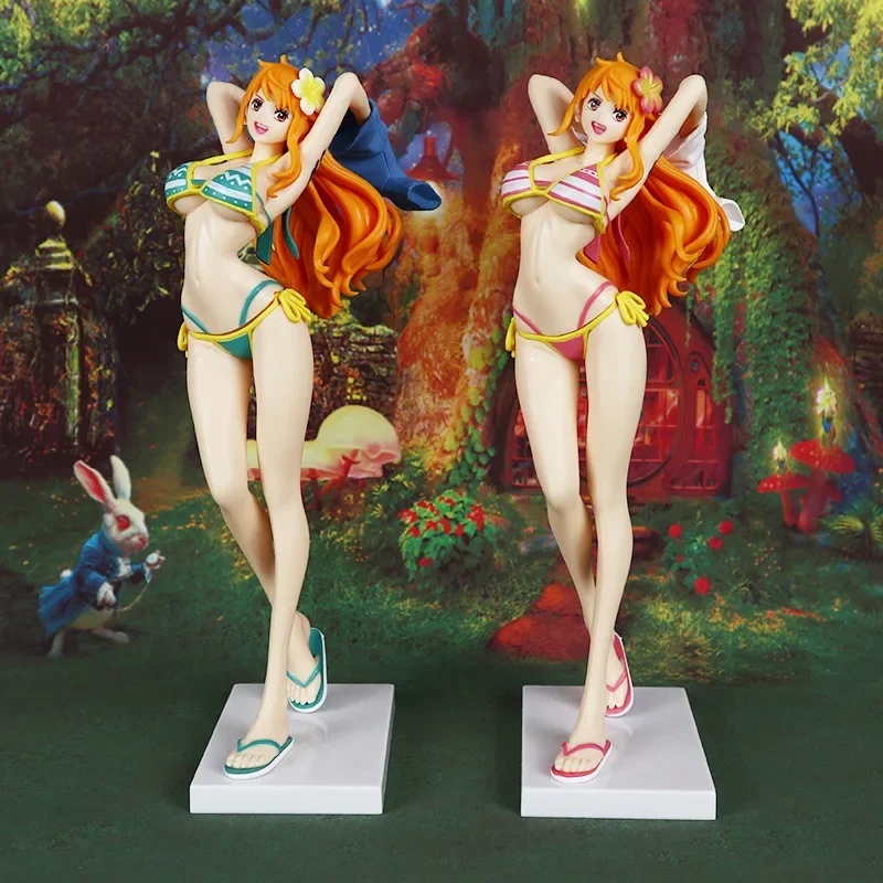 

Anime One Piece Japan Game Statue Nami Sexy Swimsuit Girl PVC Action Figure Cute Model Toy Adult Collectible Doll Gifts