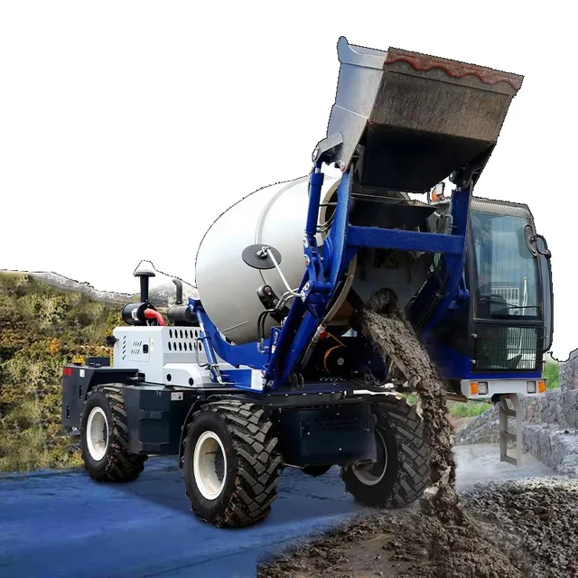 Self Loading Concrete Mixer Truck with Engine High Efficiency 0.5m3-6.5m3 Capacities for Sale 6