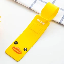 Cute Animal Silicone Luggage Tag - Fashionable Travel Accessory (Yellow Duck)