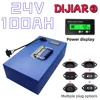 Air freight fast transportation, 24V20AH-100Ah, 18650 full capacity lithium battery, metal shell, applied to 250-3000W equipment 1