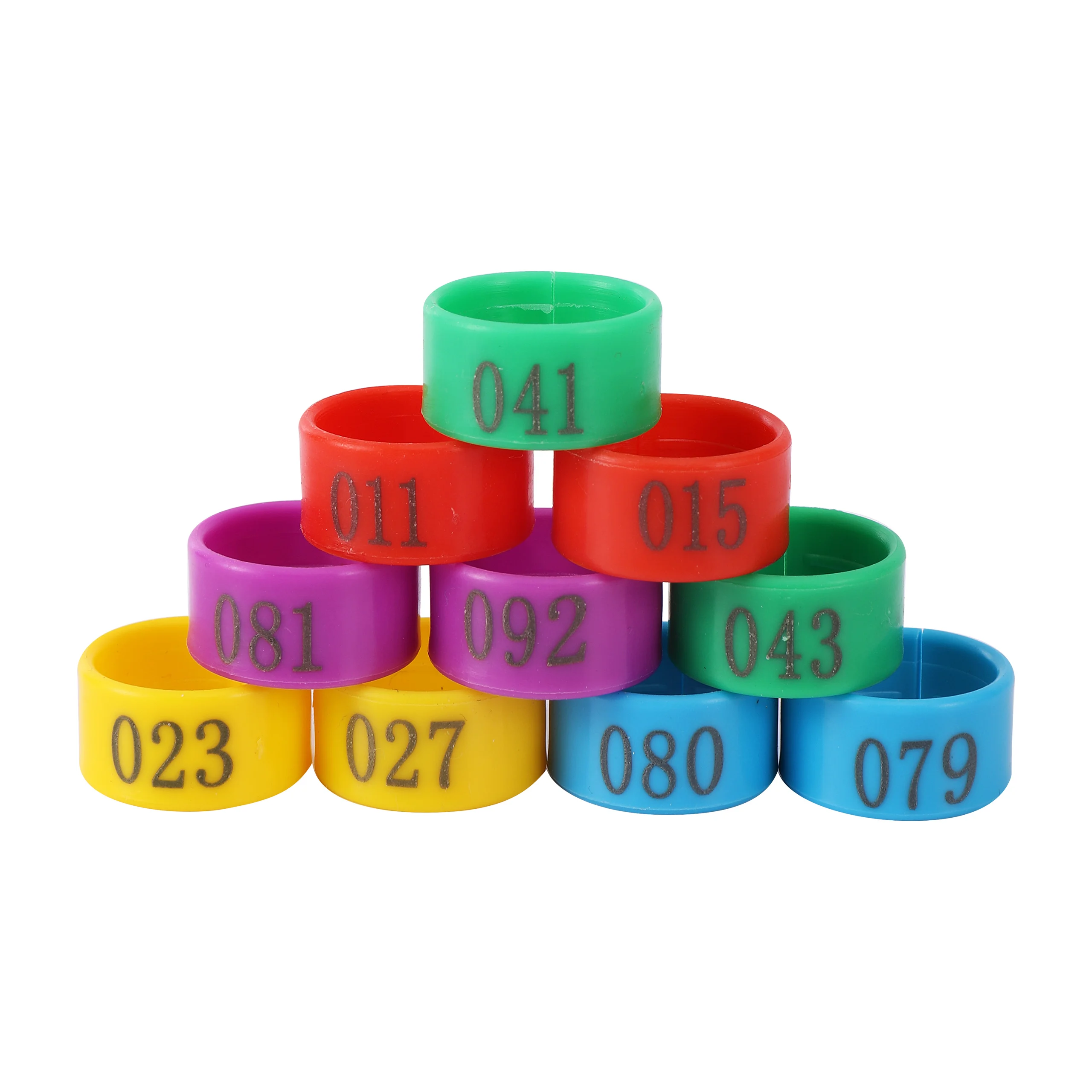 Bird Foot Rings 100PCS Chicken Foot Ring 1.6/1.8/2.0cm Poultry Leg Digital Label