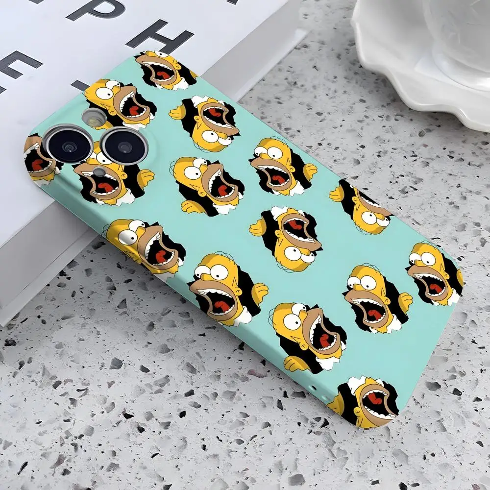 Whimsical Cartoon Simpsons Phone Case | All-Inclusive Tough Personalized Cover