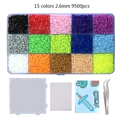 Vibrant Multicolor Fuse Beads Kit for Creative 3D Pixel Art and DIY Crafts (2.6MM)