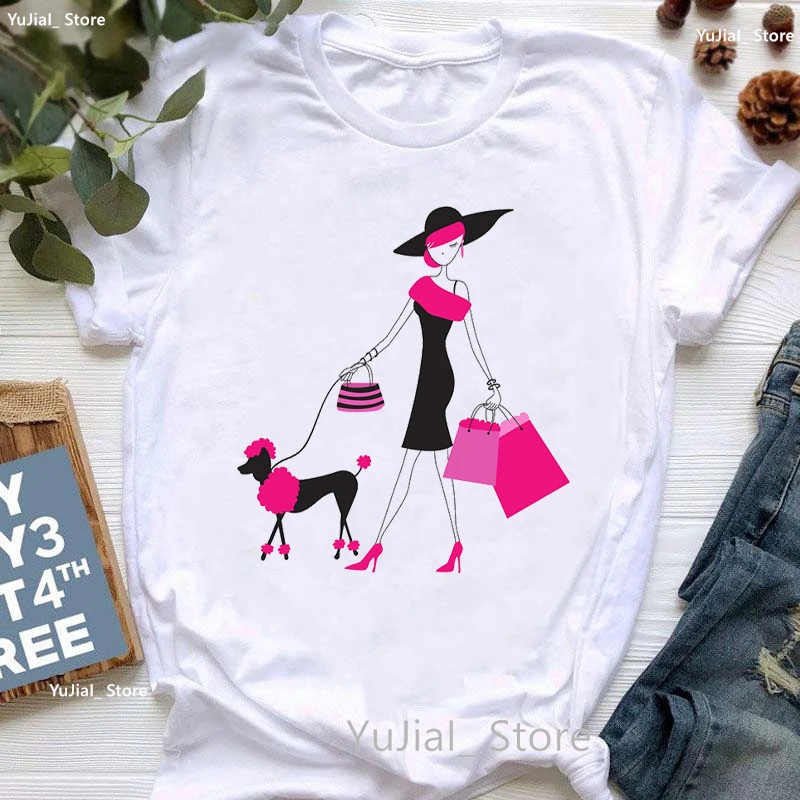 Paris Eifel Turm Mädchen Liebe Französisch Bulldog Drucken T Shirt Frauen Sommer Mode Kurzarm T-shirt Femme Nette Casual Tee hemd – Detail 34