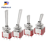 Mini Toggle Switch 3 Position 2 Position ON OFF ON DPDT SPST DPST 6A 125VAC 3A 250VAC Latching Flat Handle for Car Truck - Image 3