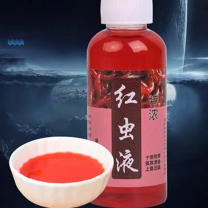 Red Worm Liquid Bait High Concentration Fish Bait Attractant Enhancer 60ml  Fishing Bait Additive Liquid For Freshwater Saltwater - AliExpress
