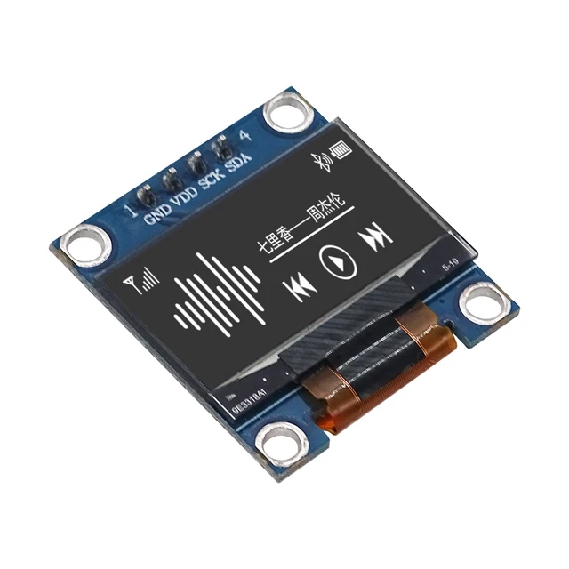 0,96-дюймовый модуль OLED-дисплея SSD1306 I2C IIC SPI Serial 128X64 ЖК-дисплей 4-контактный желтый синий белый синий для Arduino (контактные разъемы пайки) 2