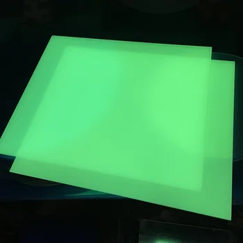야광 PMMA 그린 야광 아크릴 시트, DIY 도어 플레이트, 간판, 도로 표지판, 파티 장식, 콘서트 간판용, 3mm 상품 이미지