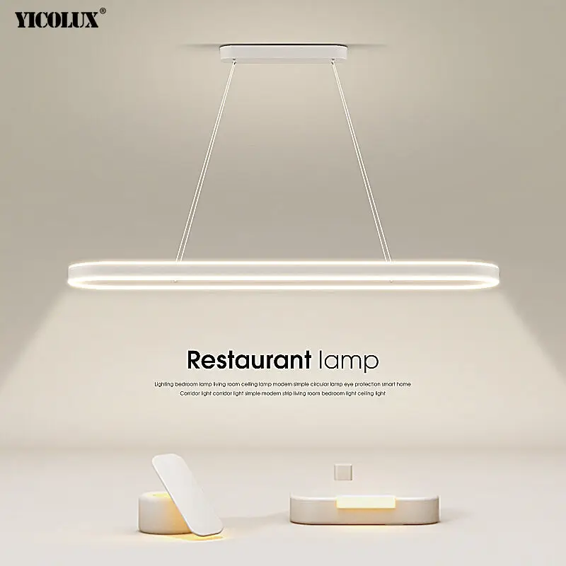 Simple Long Modern LED Chandelier Lights Living Dining Room Bedroom Hall Decor Lamps Home Appliance Indoor Lighting led chandelier ceiling chandelier art lighting fixtures