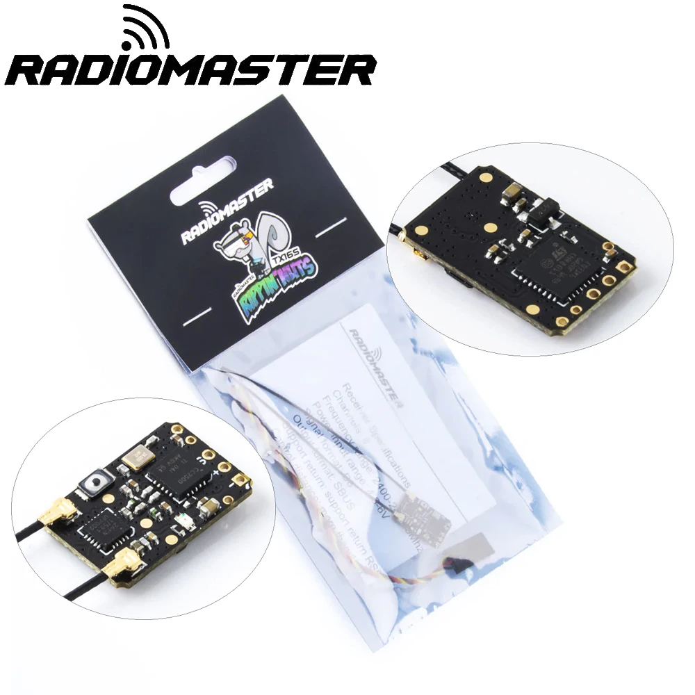 Radiomaster R81 R84 R86 R86C R88 V2 4,5-6 В 2,4 ГГц 4-канальный/6-канальный/8-канальный приемник SBUS RSSI V2.0 для FRSKY D8 D16 TX16S SE RC FPV дронов thumbnail 2