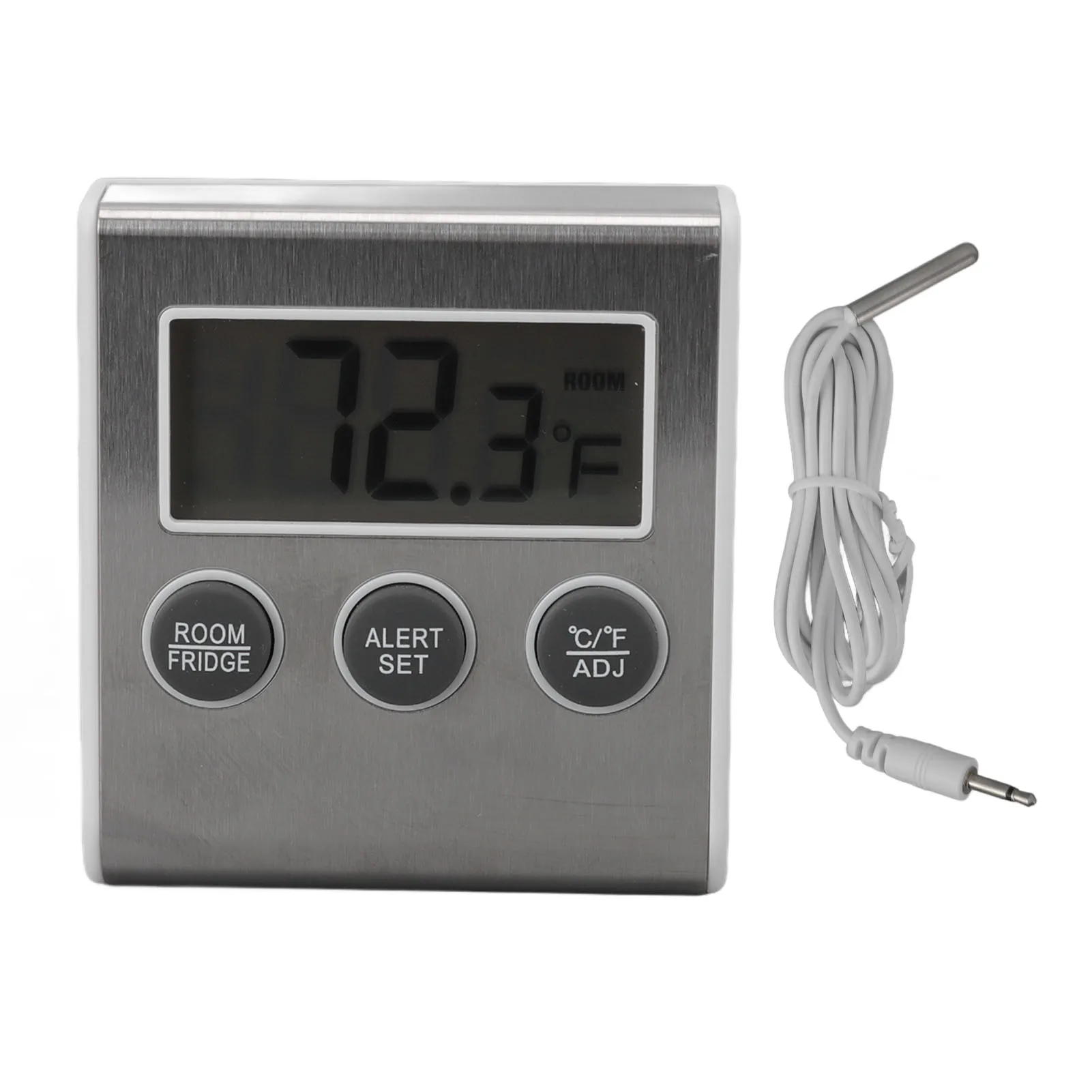 

Digital Fridge Thermometer Real Time Memory Function Freezer Thermometer Support Alarm with Magnet for Laboratory