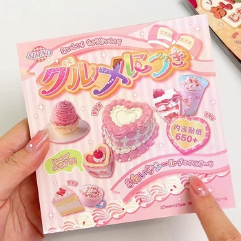 Adesivi decorativi per torte in stile retrò da 30 pagine, carini, per scrapbook, custodie per telefono, fai da te, diario, collage, materiale adesivo, regalo K