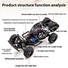 Haiboxing 3100a Short Card Rc Remote Control 4-Wheel Drive High-Speed Brushless 1:16 Racing Off-Road Rc Toy Outdoor High-Speed C 4
