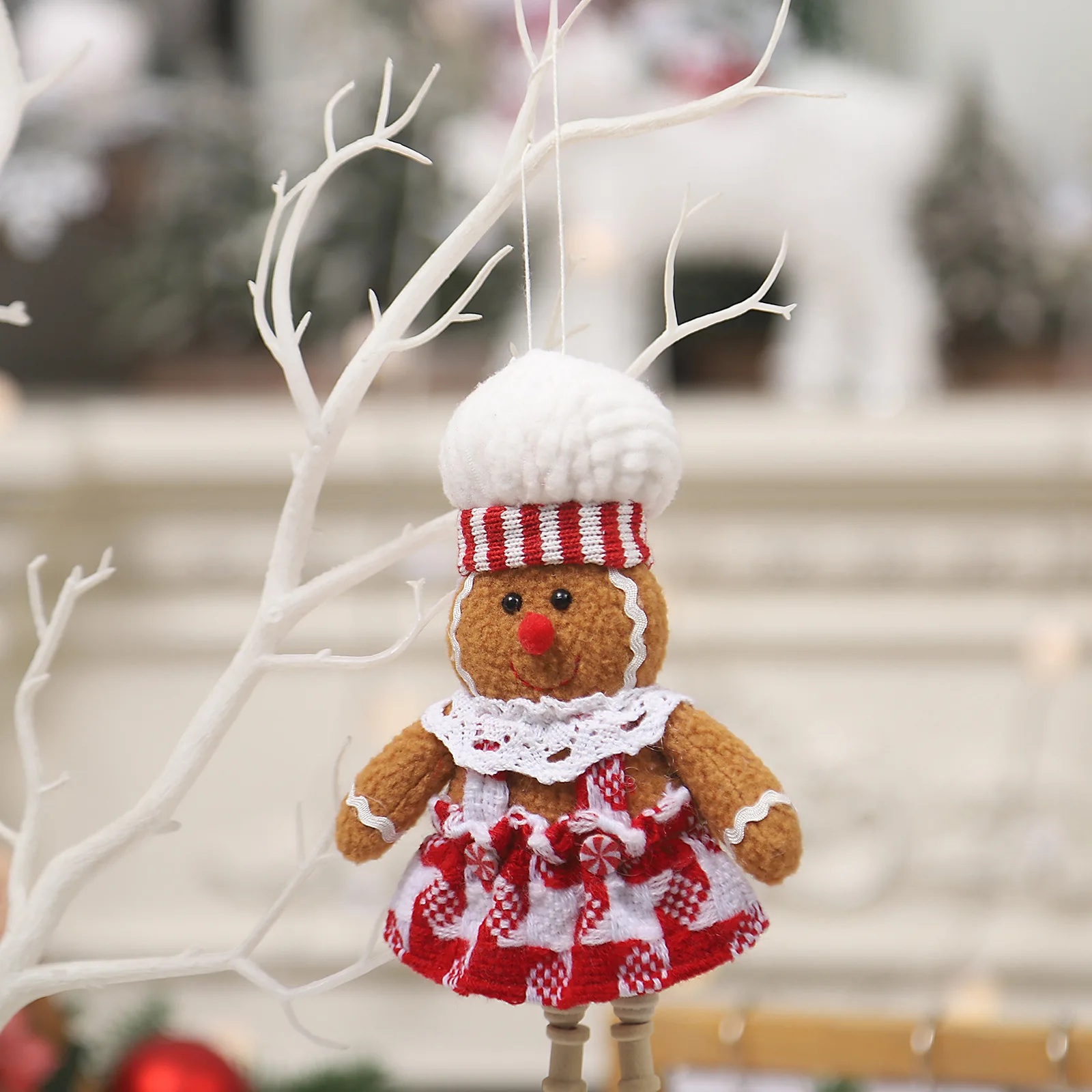 Christmas gingerbread man hanging ornaments long-legged gingerbread man doll mini pendant christmas decorations