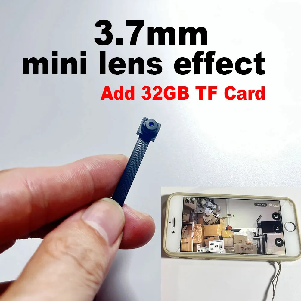 Tuya Mini Wifi Pcb Camera Wide Angle 2.1mm 3MP Indoor Onvif Built In Audio TF