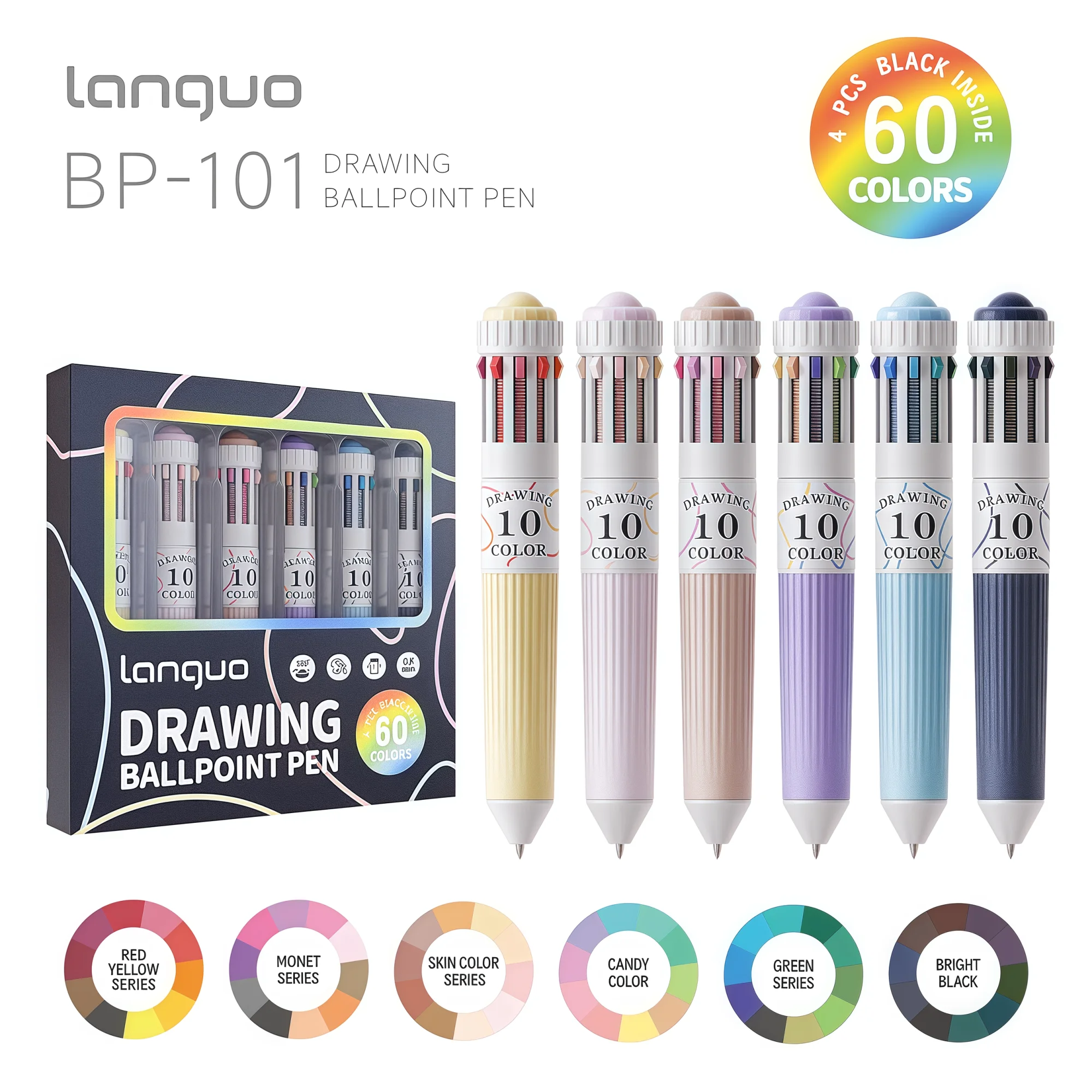 10-in-1 Multicolor Pen Set 5