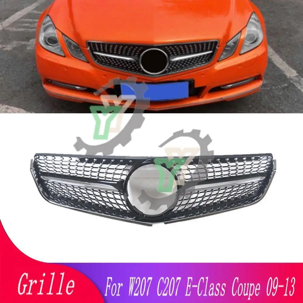 

Front Bumper Grille Grill For Mercedes-Benz W207 C207 E-Class Coupe E200 E260 E320 E350 E400 E500 Sport 2009 2010 2011 2012 2013