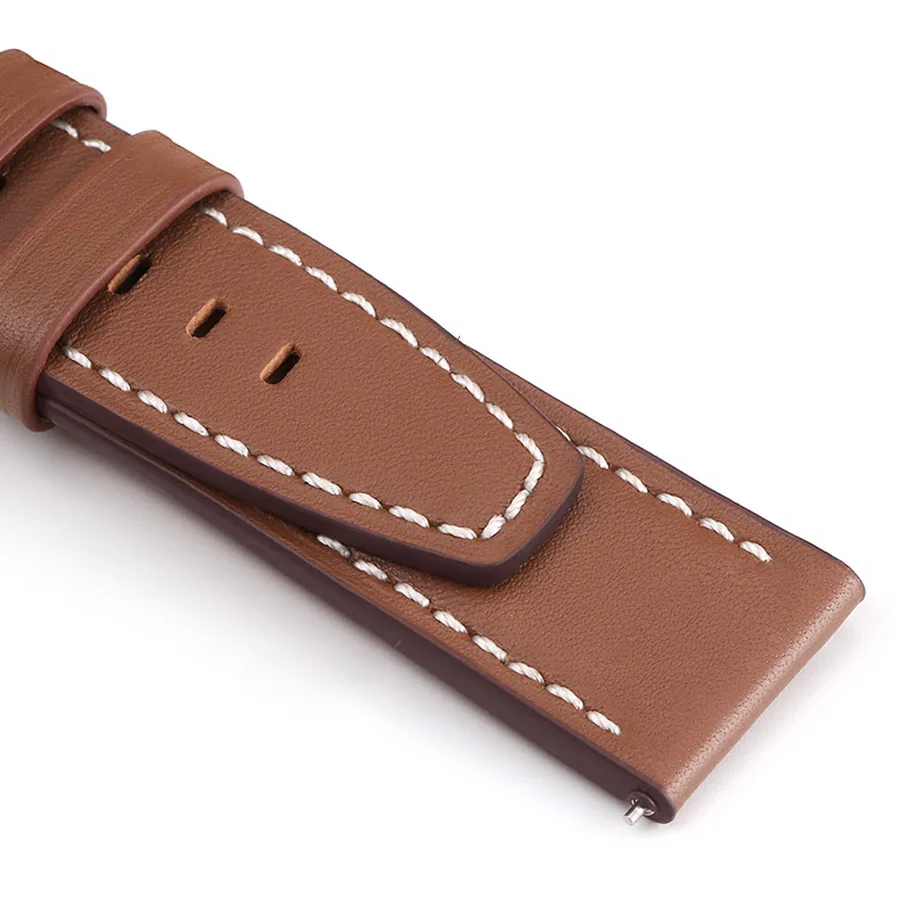 Premium Leather Strap for Smartwatch - 48mm Band Replacement Bracelet Accessory