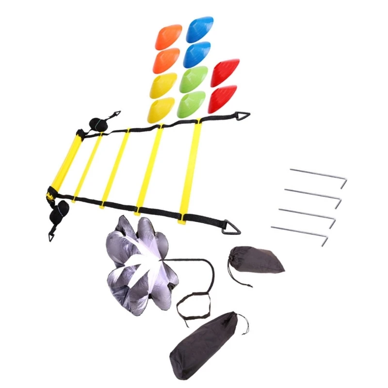 

Soccer Ball Football Flexibility Training Fitness Jumpings Ladders Footworks Set