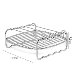 Premium Air Fryer Accessories Set - XL & XXL BPA - Free Cooking Essentials (8in square grill)