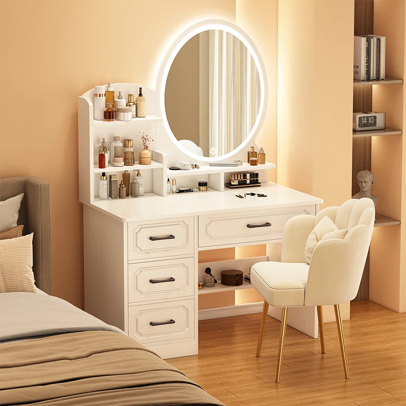 Accessori Donna Toletta Camera Da Letto Di Lusso Vanity Cassetti Specchiera Cassettiera Tavolo Da Rucco Mobili Italiani